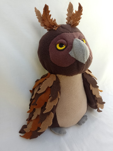 Ñacurutú Búho Lechuza Peluche Animalito Autóctono De Uruguay