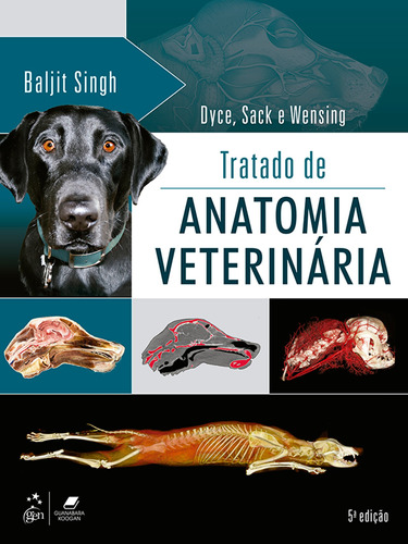 Tratado de Anatomia Veterinária, de K.M. Dyce. Editora Gen – Grupo Editorial Nacional Part S/A, capa mole em português, 2019