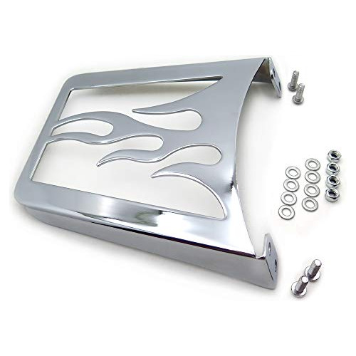 Mt155-f-cd Chrome Flame Sissy Bar Portaequipajes Compat...