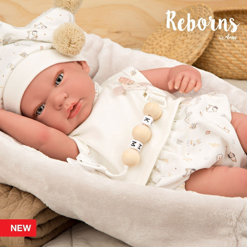 Reborn Arias 40 Cm Aday Capazo Ar98124