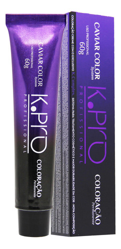  K.pro Caviar Color Natural Coloração Tintura Permanente 60g Tom Castanho Médio 4.0