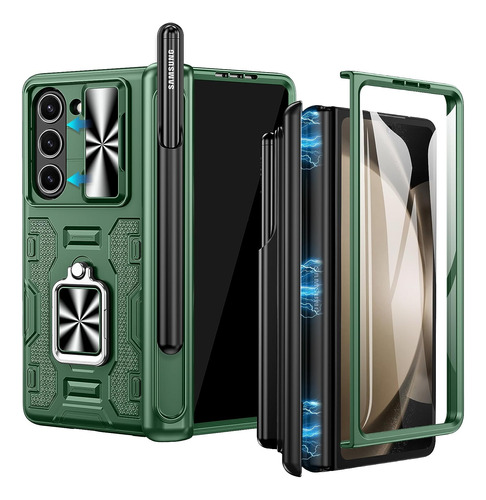 Funda Samsung Galaxy Z Fold 5 Army Proteccion 360° Verde