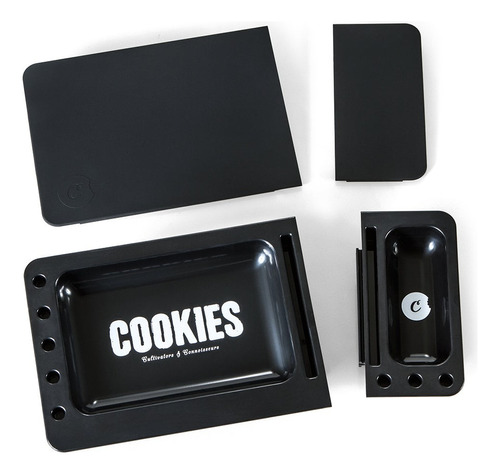 Bandeja Metalica V3 Rolling Tray Black Cookies