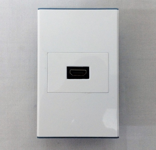 Faceplate De 1 Puerto Hdmi 19 Pines Hembra Blanco Full Hd