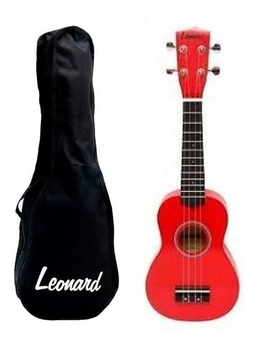 Imagen 1 de 1 de Ukelele Soprano Leonard Colores Uk5 Con Funda Envío Escolar