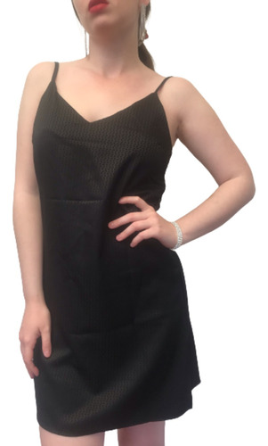 Vestido Corto Negro Mujer