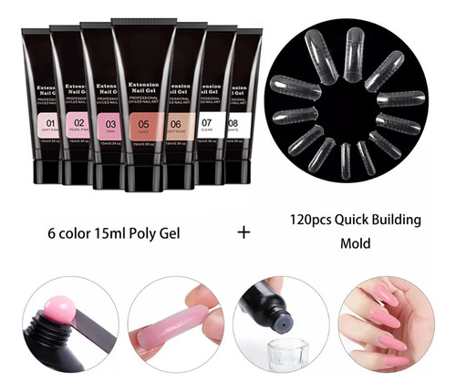 Kit Geles Esmalte Kit Para Uñas Con Lámpara Led/uv Manicura