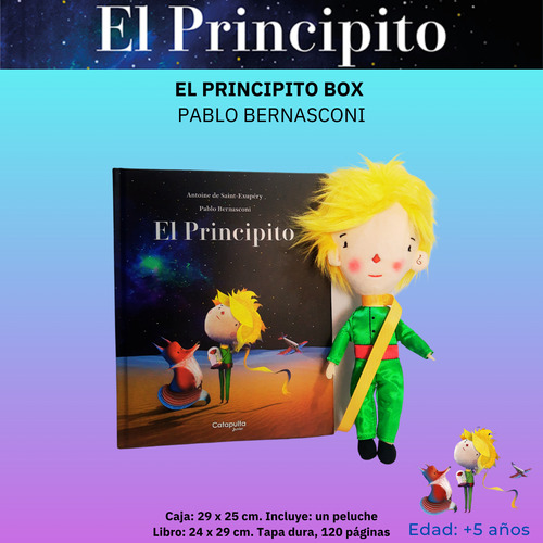 El Principito Edicion De Lujo + Peluche De Pablo Bernasconi