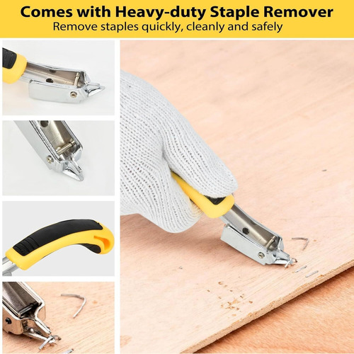 Engrapadora Tapiceria 4 En 1, Grapadora Para Madera Con