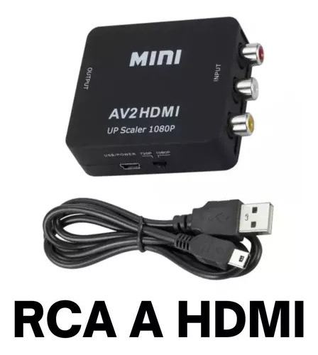 Convertidor Adaptador De Rca A Hdmi Up  Scaler 1080p