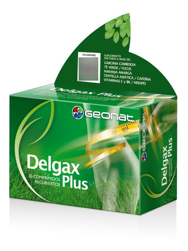 Adelgazante Natural- Delgax Plus (x30 Comp) - Geonat 