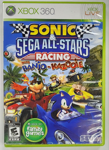 Sonic Sega All Star Racing With Banjo Kazooie Xbox 360