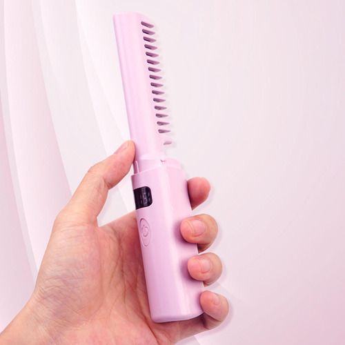 Alisador De Pelo Inalámbrico Para Mujer, Peine Caliente,
