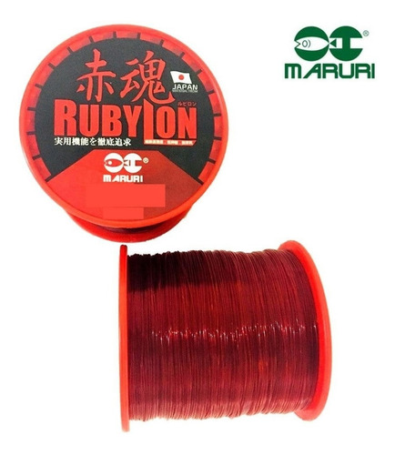 Linha Monofilamento Maruri Rubylon 0,33mm 13,4lb 600 Metros