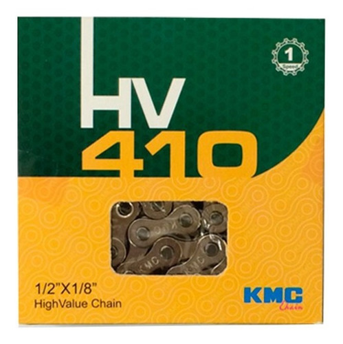 Cadena 1/2 X 1/8 Kmc Hv410 Plata Caja