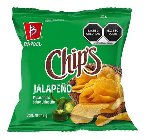 Papas Mini Chips Pack Jalapeño 18g