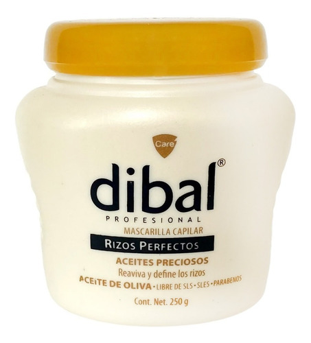 Mascarilla Capilar Rizos Perfectos Cabello Oliva Dibal 250 G