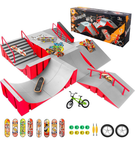 Cs Cosddi Kit De Parque De Patinetas De Dedo, Juguetes De De