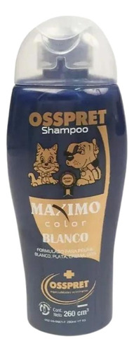 Shampoo Tonalizador Osspret  Maximo Color Blanco X 260 Ml