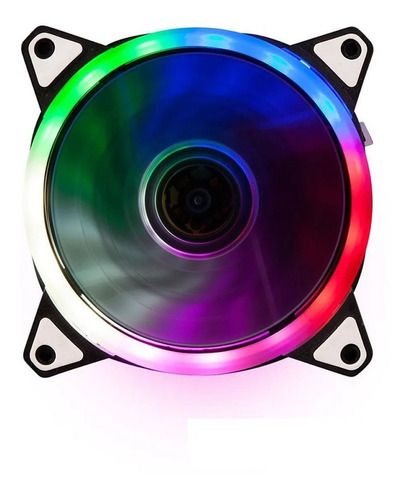 Cooler Fan Extractor 12cm Luces Leds Rgb Gamer Ring !