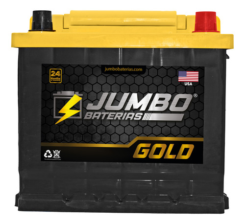 Bateria Automotriz Jumbo Gold 99-580 Free 2 Year Warranty