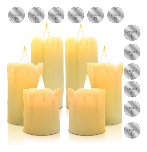 Across Velas Votivas Sin Llama, Velas Led De Te Con Pilas, V