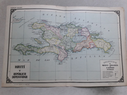 Lamina Mapa Billiken Haití Republica Dominicana Por Bemporat
