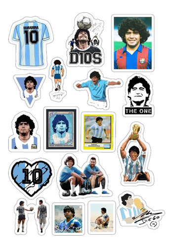 Stickers, Calcos Argentina - Maradona