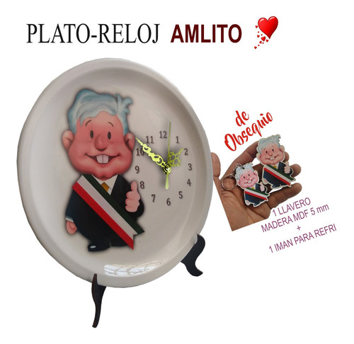 Plato Reloj Amlito