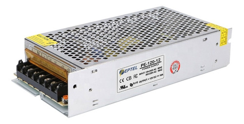 Fuente De Poder Switching 12v 10a 120w En Peptel 