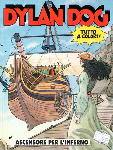 Dylan Dog N° 250 - Ascensore Per L'inferno - A Colori - 116 Páginas Em Italiano - Sergio Bonelli Editore - Formato 16 X 21 - Capa Mole - 2007 - Bonellihq Cx429 Mar24