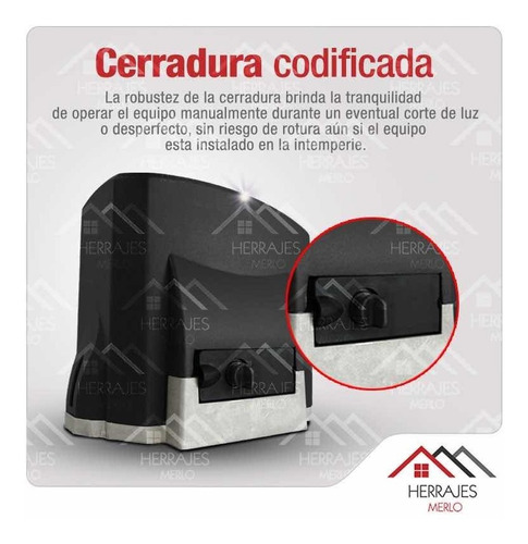Imagen 7 de 10 de Motor Porton Corredizo Seg 500kg Kit Electrico 1/4hp Pesado
