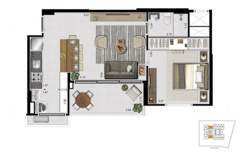 Imagem 1 de 3 de Apartamento Residencial À Venda, Empresarial 18 Do Forte, Barueri - . - Ap0768
