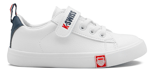 Tenis K-swiss Trinity Blanco Para Niño Estilo Casual 13-16