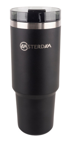Vaso De Viaje Térmico Asilado Al Vacio Acero Inox- Amsterdam