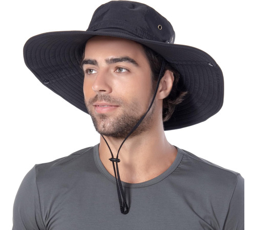 Hllman Super Wide Brim Sun Hat-upf 50+ Sombrero Para Pesca, 