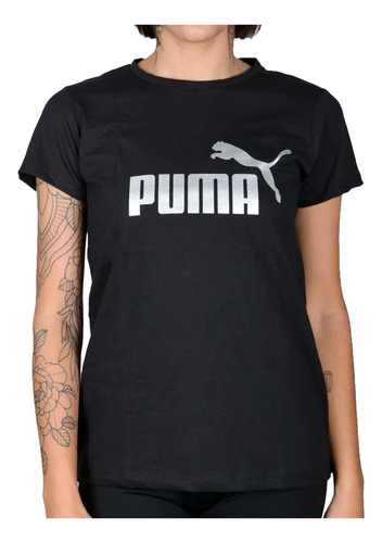 Imagen 1 de 4 de Remera Puma Moda Ess+ Metallic Logo Mujer Ng Tienda Oficial