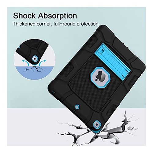 Fundas Y Estuches Para Tablets (10.2 Pulgadas,)negro Y Azul