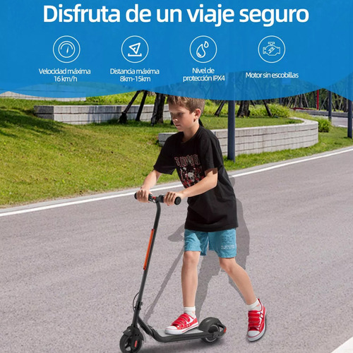 Monopatín Eléctrico Rp500 Hard 6.5 Potencia 150 W Edad Recomendada: 6-12 Años Negro