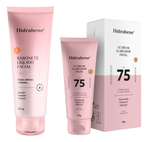 Sabonete Facial Vit C + Protetor Clareador Facial Fps75 Momento De Aplicação Dia/noite Tipo De Pele Todo Tipo De Pele