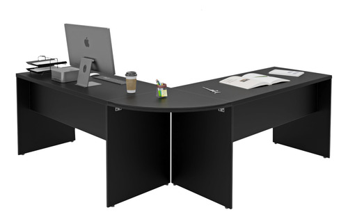 Mesa 1400x600 Em L Escrivaninha Com Conexão Netmobil