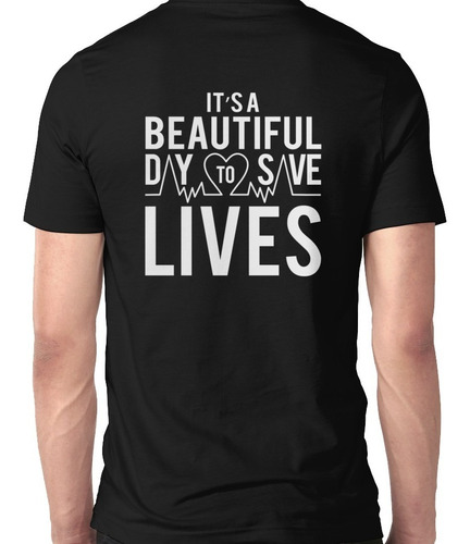 Playera Camiseta Playera Greys Save Lives Corazon + Regalo