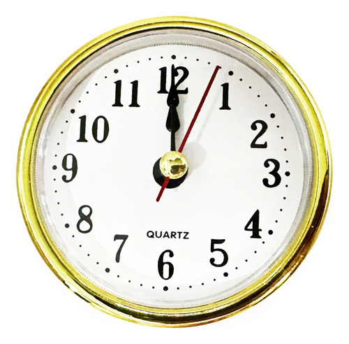 Reloj De Cuarzo Con Insertos Para Piezas De Bricolaje, Plást