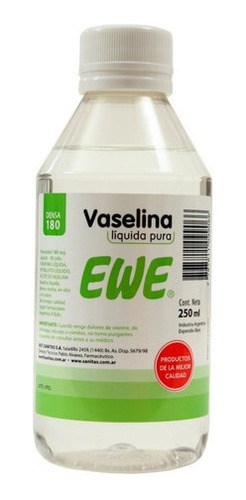 Ewe Vaselina Líquida Pura Densa 180 250ml