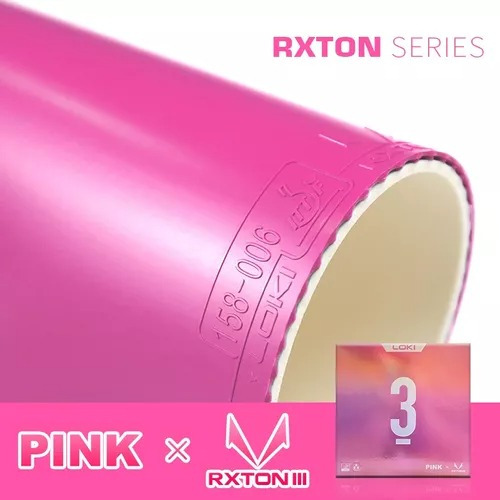 Goma Tenis Mesa Rxton 3 Rosa Loki Series Goma Certificada