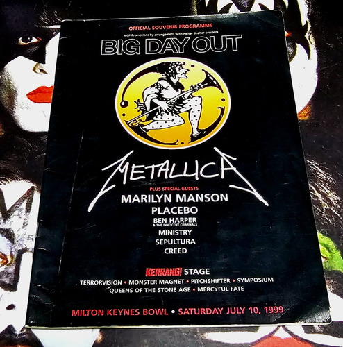 Metallica Big Day Tour Manson Importado Excelente Único 
