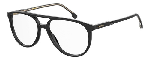 Lentes Carrera 1124 Iconic Pilot Modified Armazón Oft. 54mm Color Shiny Black/gold 807