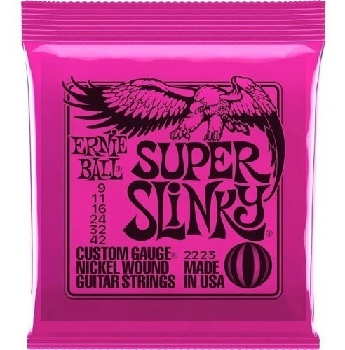 3 Encordoamento Guitarra Ernie Ball 09 2223