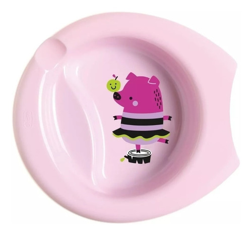 Plato Bebe Easy Feeding Chicco Rosa O Celeste  6m+ 