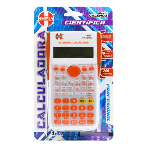 Calculadora Científica Shely 240 Funciones 12 Dígitosdisplay Color Al Azar